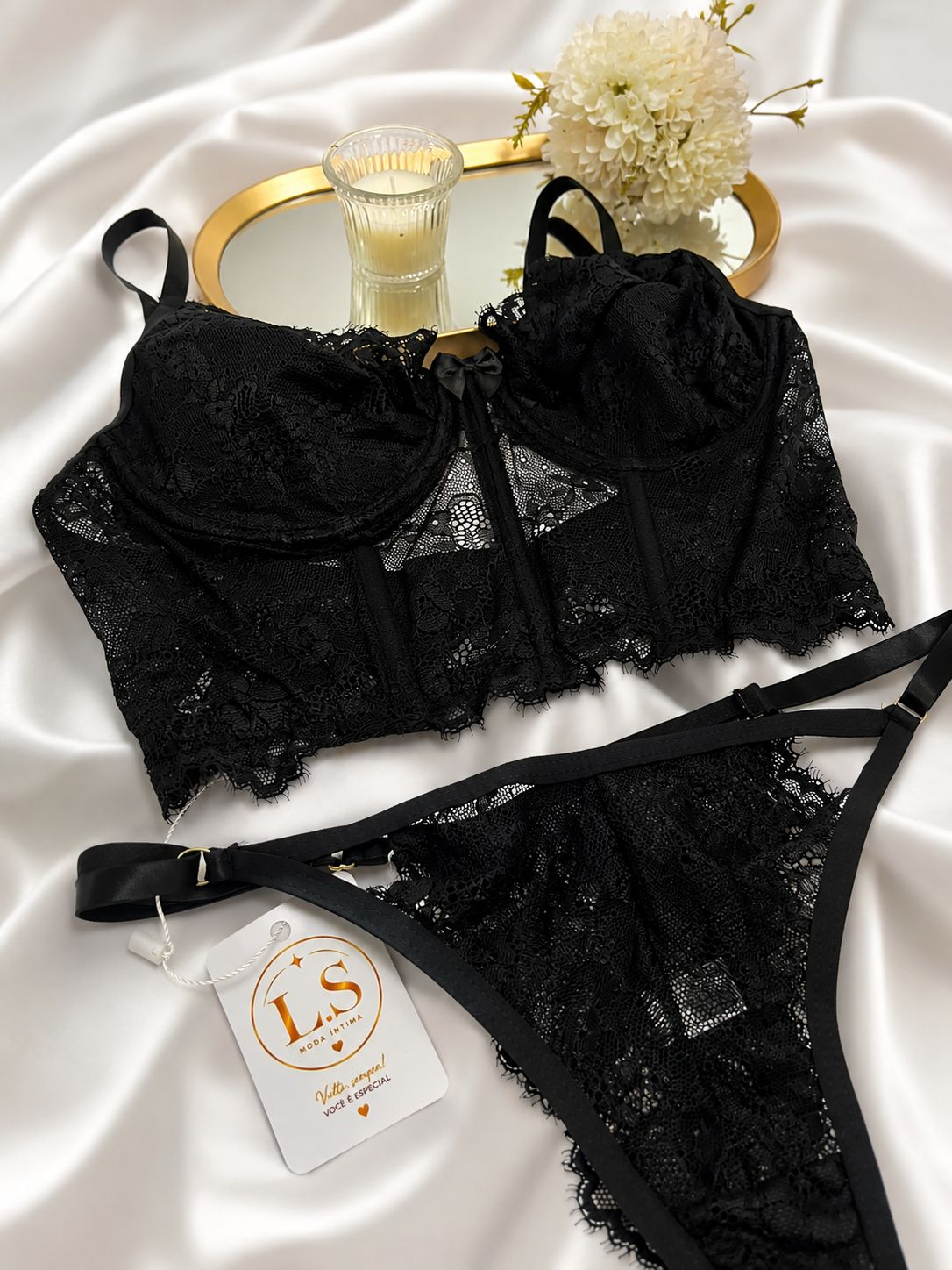 Conjunto Renda Preta