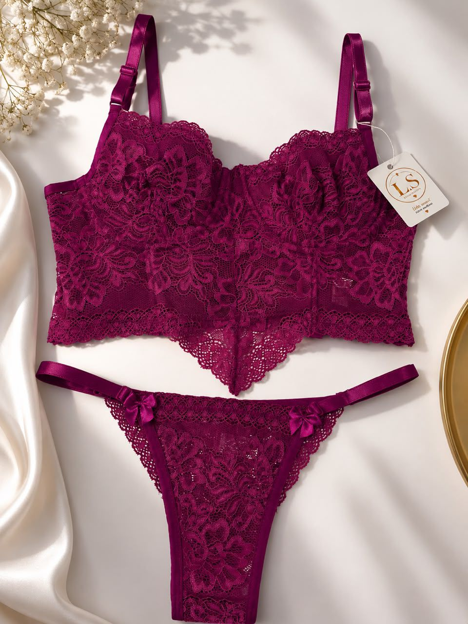Conjunto Renda Floral